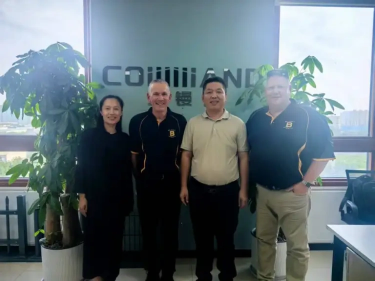 Australian clients visited our company