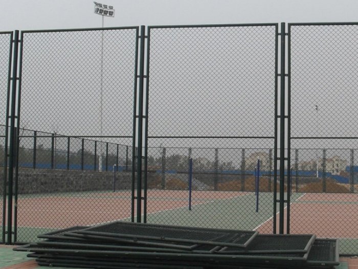 fencing around football fields